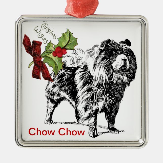 Chow Chow jul Ornament (Framsidan)
