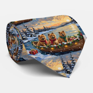 Chow Chow Julbåt Högtid Slips