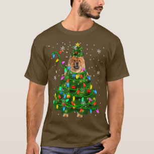 Chow Chow Julgran jul Ljus Chow Cho T Shirt