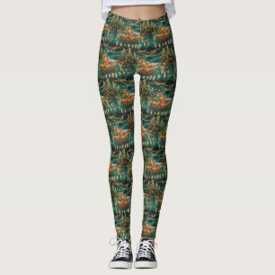 Chow Chow julhelg resande Leggings