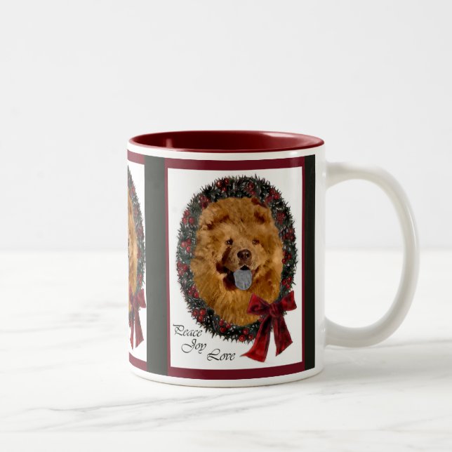 Chow Chow-julklappar Två-Tonad Mugg (Höger)