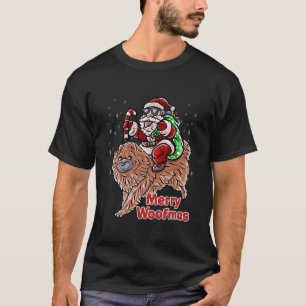 Chow Chow Jultomten Hat God jul Hund X Morsa T Shirt