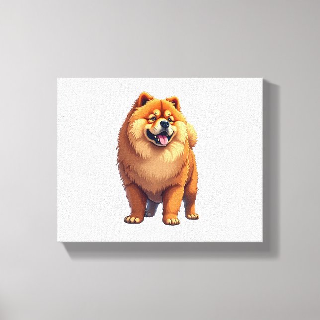 Chow Chow Kinkinesisk Hund aveln för en Chow Chow  Canvastryck (Framsida)