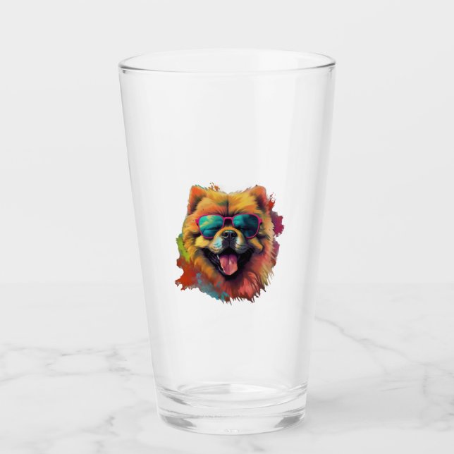 Chow Chow Kinkinesisk Hund aveln för en Chow Chow  Glaskopp (Framsida)
