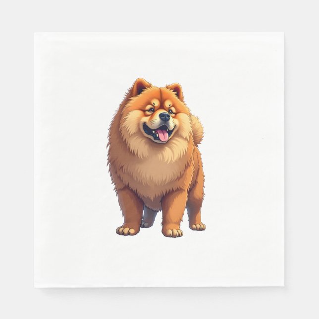 Chow Chow Kinkinesisk Hund aveln för en Chow Chow  Pappersservett (Framsidan)