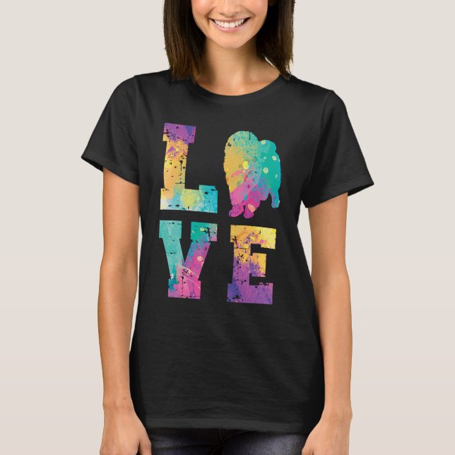 Chow Chow Love T Shirt (Framsida)