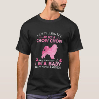 Chow Chow Mamma Baby Rolig Söt Hund Ägare Husdjur T Shirt