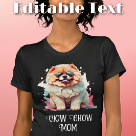 Chow Chow Mamma Hund Sunglass T Shirt