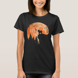 Chow Chow och Måne Silhouette Hund älskare Hallowe T Shirt