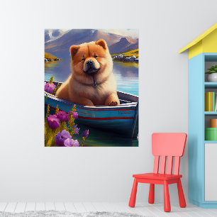 Chow Chow on a Paddle: A Scenia Äventyr Poster
