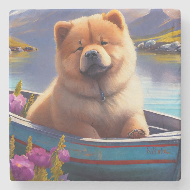 Chow Chow on a Paddle: A Scenia Äventyr Stenunderlägg (Framsidan)