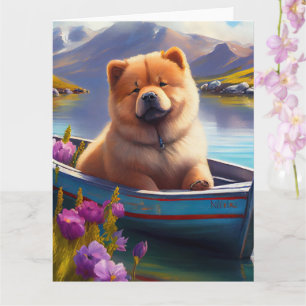 Chow Chow på en åra: Ett naturskönt äventyr Kort