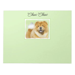Chow Chow Painting - Cute Original Hund Art Anteckningsblock