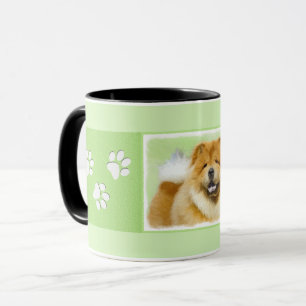 Chow Chow Painting - Cute Original Hund Art Mugg