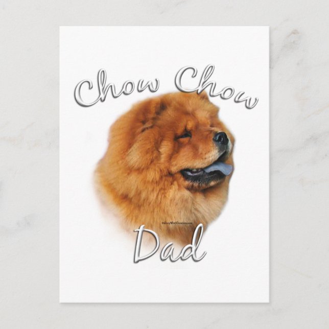 Chow Chow Pappa 2 Vykort (Framsida)