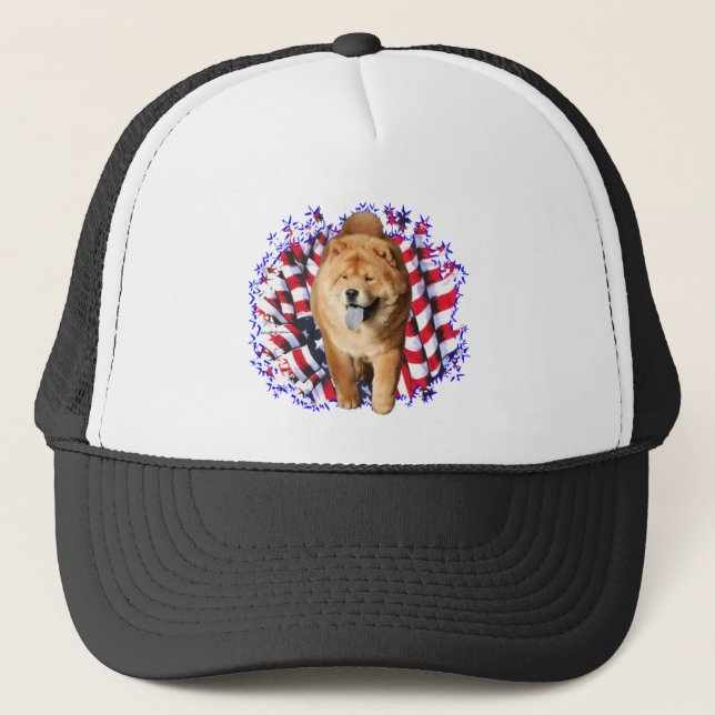 Chow Chow Patriot Truckerkeps (Framsida)