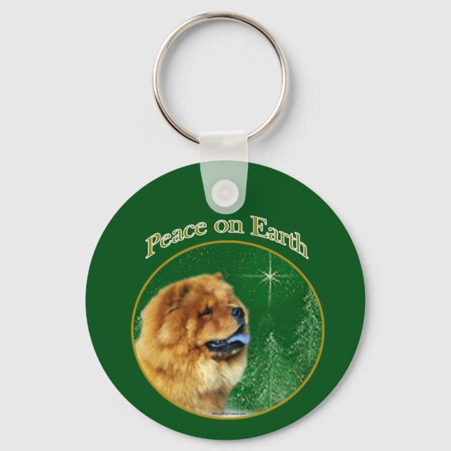Chow Chow Peace Nyckelring (Framsida)