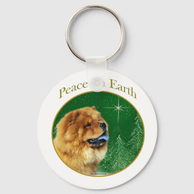 Chow Chow Peace Nyckelring (Framsida)