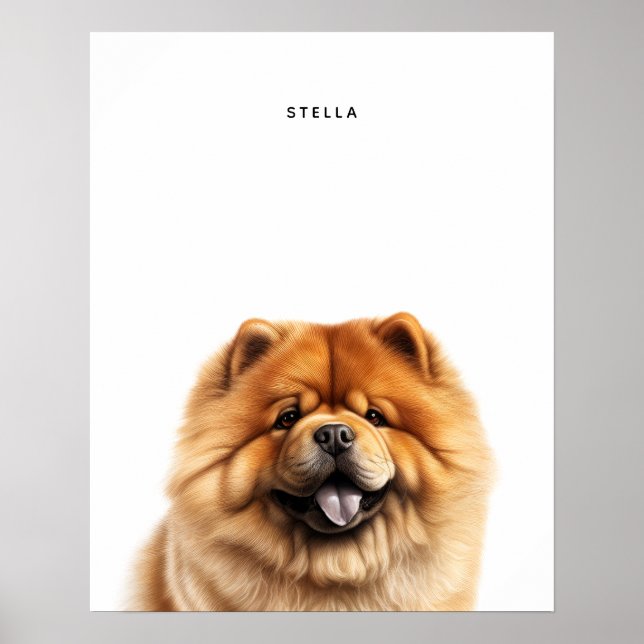 Chow Chow Personlig Print Poster (Framsidan)
