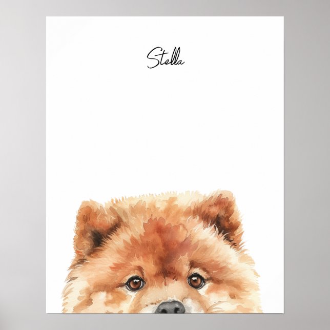 Chow Chow Personlig Utskrift Poster (Framsidan)