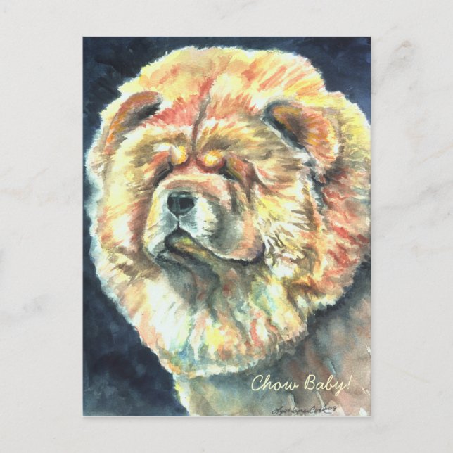 Chow Chow Postkort Vykort (Framsida)