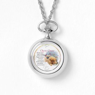 Chow Chow Puppy Art-presentationer Armbandsur