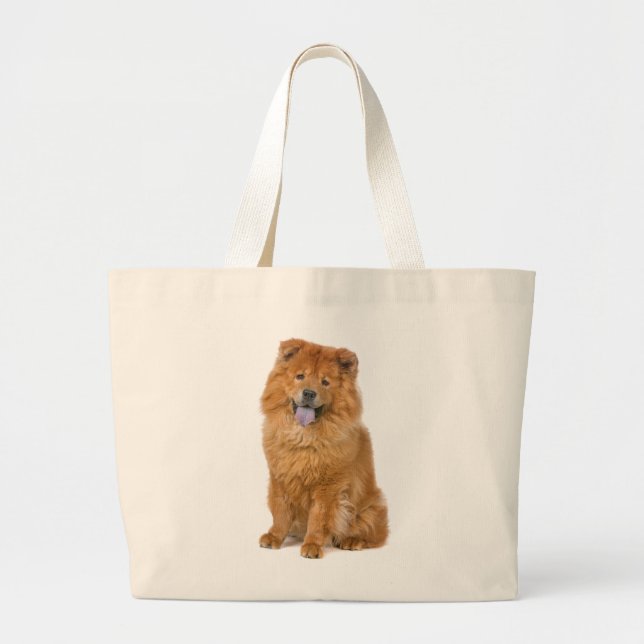 Chow Chow Puppy Hund Canvas Totebag Jumbo Tygkasse (Framsidan)