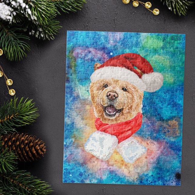 Chow Chow-ras hund jul Pussel (Skapare uppladdad)