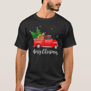 Chow Chow Red Lastbil Julgran Julafton Hund T Shirt