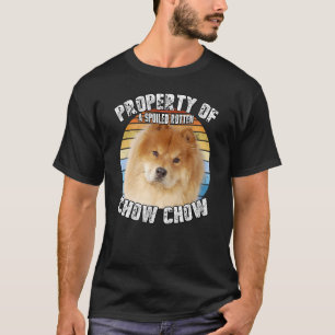 Chow Chow Red Retro Egendom av T Shirt