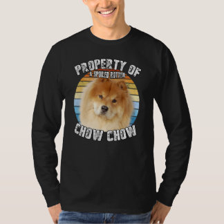 Chow Chow Red Retro Property Of T Shirt