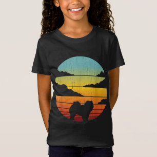 Chow Chow Retro Vintage 60s 70:s Sunset-Hundälskar T Shirt