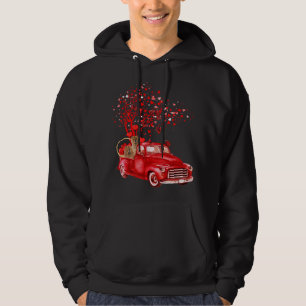 Chow Chow Riding Red Lastbil Valentine Butterfly H Hoodie