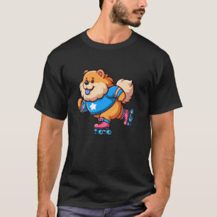 Chow Chow Rullskridsko Hund Rolig Skridskoåkare T Shirt