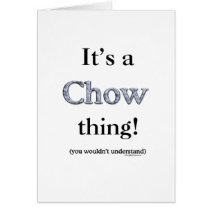 Chow Chow Sak Hälsningskort