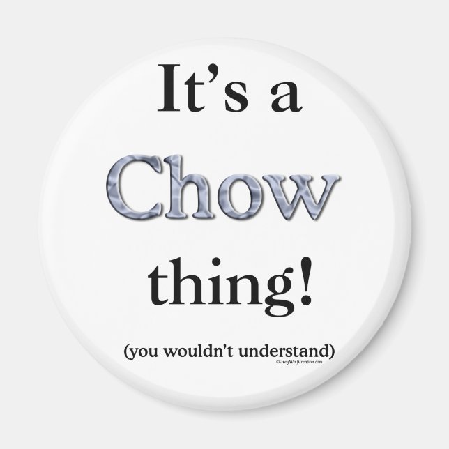 Chow Chow Sak Magnet (Framsidan)