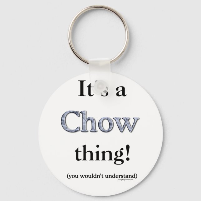 Chow Chow Sak Nyckelring (Framsida)