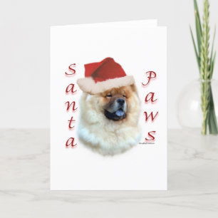Chow Chow Santa Tassar Helgkort