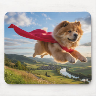 Chow Chow Superhero Mousepad Musmatta