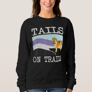 Chow Chow Svan on Trails Hund Hiking T Shirt