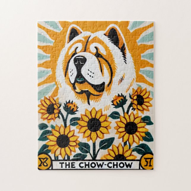 Chow Chow Tarot Card Pussel (Vertikal)