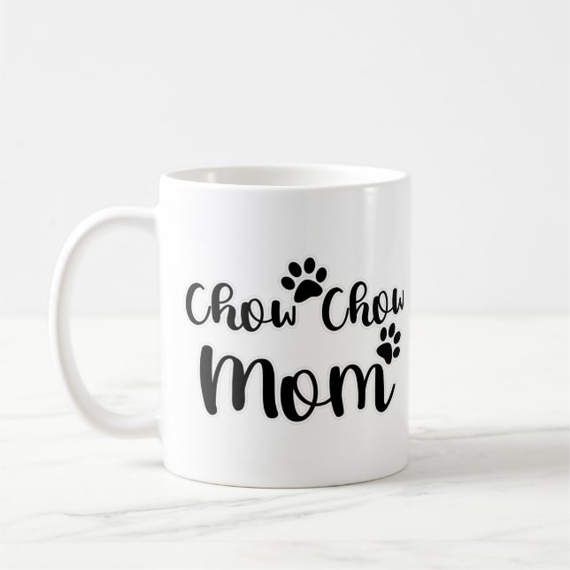 Chow Chow Tassavtryck Mamma Graphics Design Kaffemugg (Vänster)