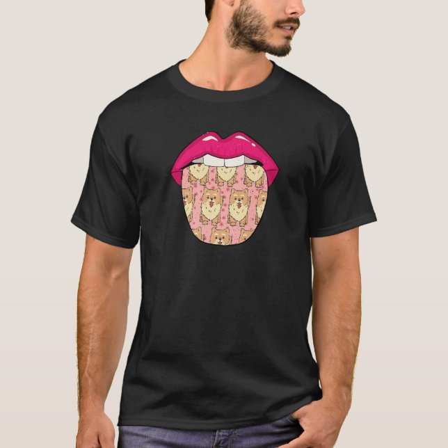 Chow Chow Tongue Pet  Dog Breed Chow Chow T Shirt (Framsida)