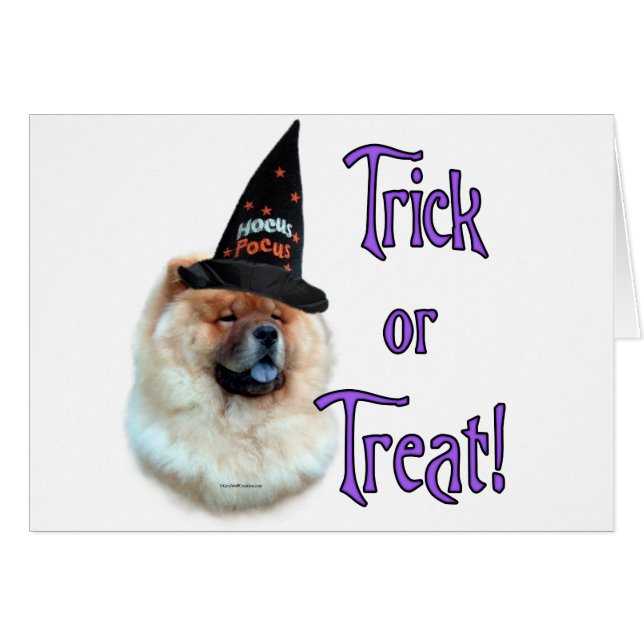 Chow Chow Trick Hälsningskort (Framsidan Horizontal)