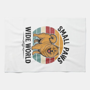 Chow Chow Tröja Små Tassar Breda Världen Vintage H Kökshandduk