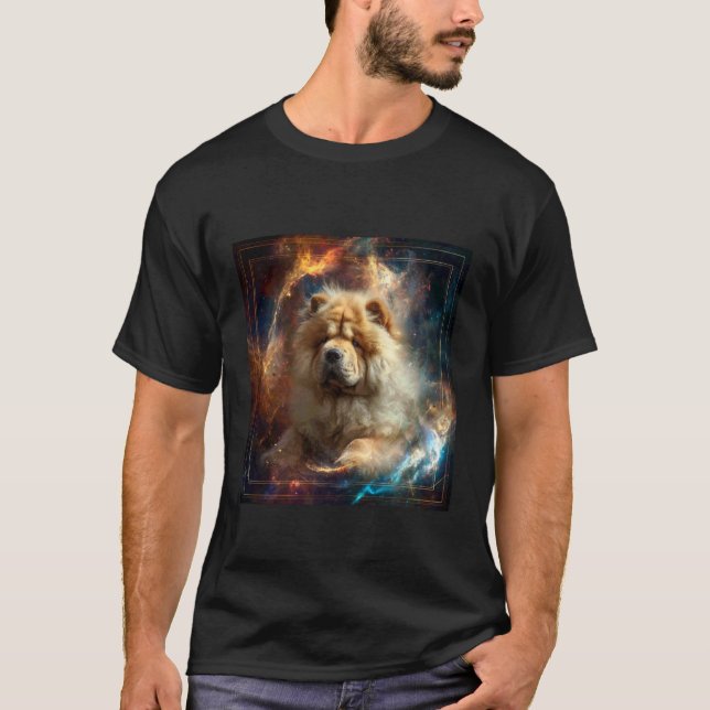 Chow Chow Utrymme T Shirt (Framsida)