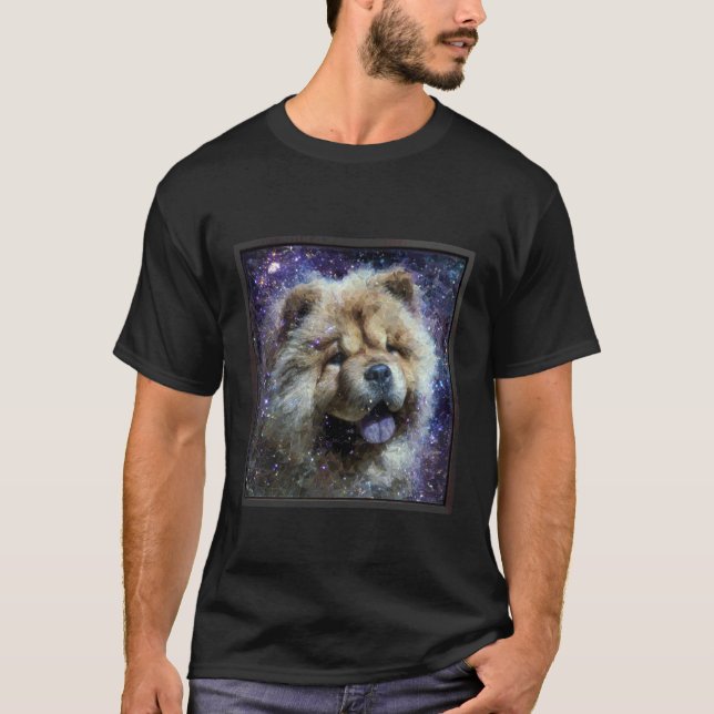 Chow Chow Utrymme T Shirt (Framsida)