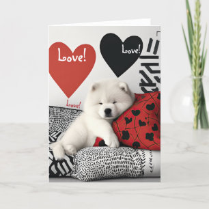 Chow Chow Valentine Card Tack Kort