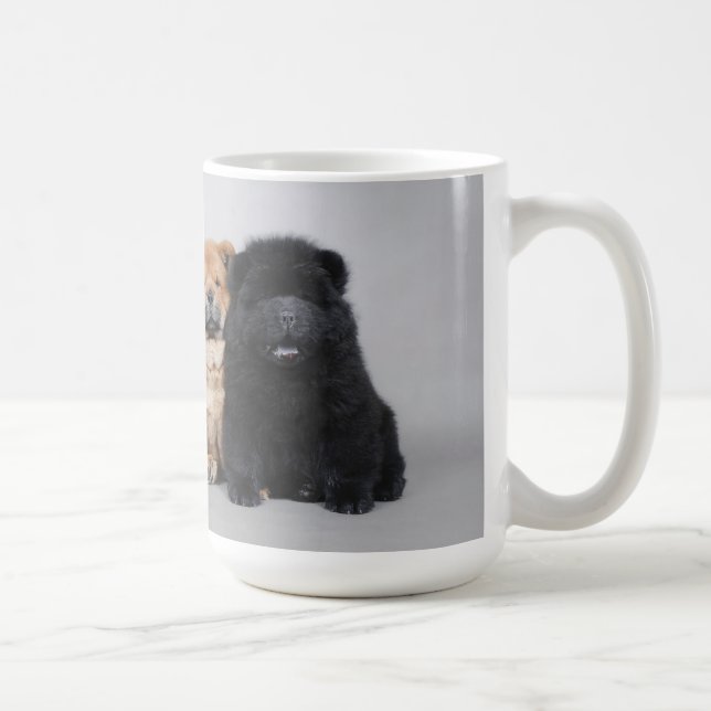 Chow chow-valpar kaffemugg (Höger)