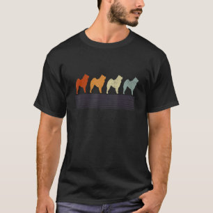 Chow Chow Vintage Retro Mamma Pappa Hund Kvinnor T Shirt